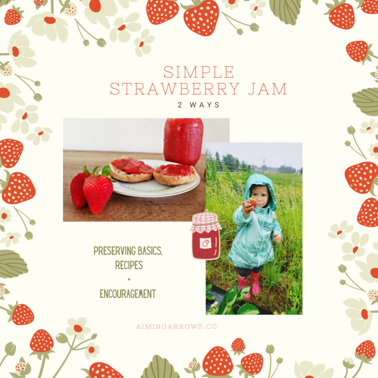 Simple Strawberry Jam 2 Ways